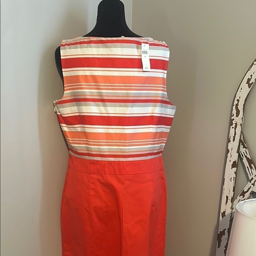 NWT Banana Republic Red White Sheath Mini Dress   B - Picture 7 of 11